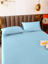 [Azzurro] SilkSilky-IT 19Momme Set di biancheria da letto 005