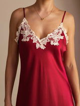 [Vino] SilkSilky-IT Sleeveless V Neck Vestiti da donna 004