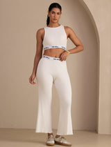 [Bianco] SilkSilky-IT Sleeveless Crew Neck Women's Outfit Sets 004