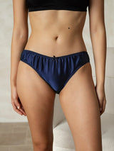 [Blu Scuro] SilkSilky-IT Mutandine da donna 001