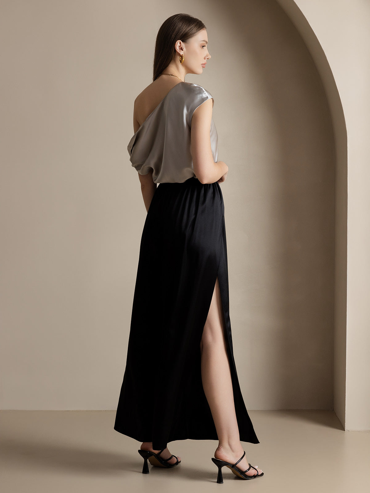 [Nero] SilkSilky-IT 19Momme Seta Womens Pants 002
