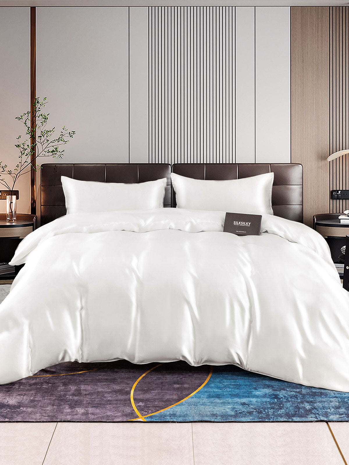 [Bianco] SilkSilky-IT 22Momme Seta pura Bedding Set 001
