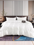 SilkSilky IT 22Momme Seta pura Bedding Set Bianco 001