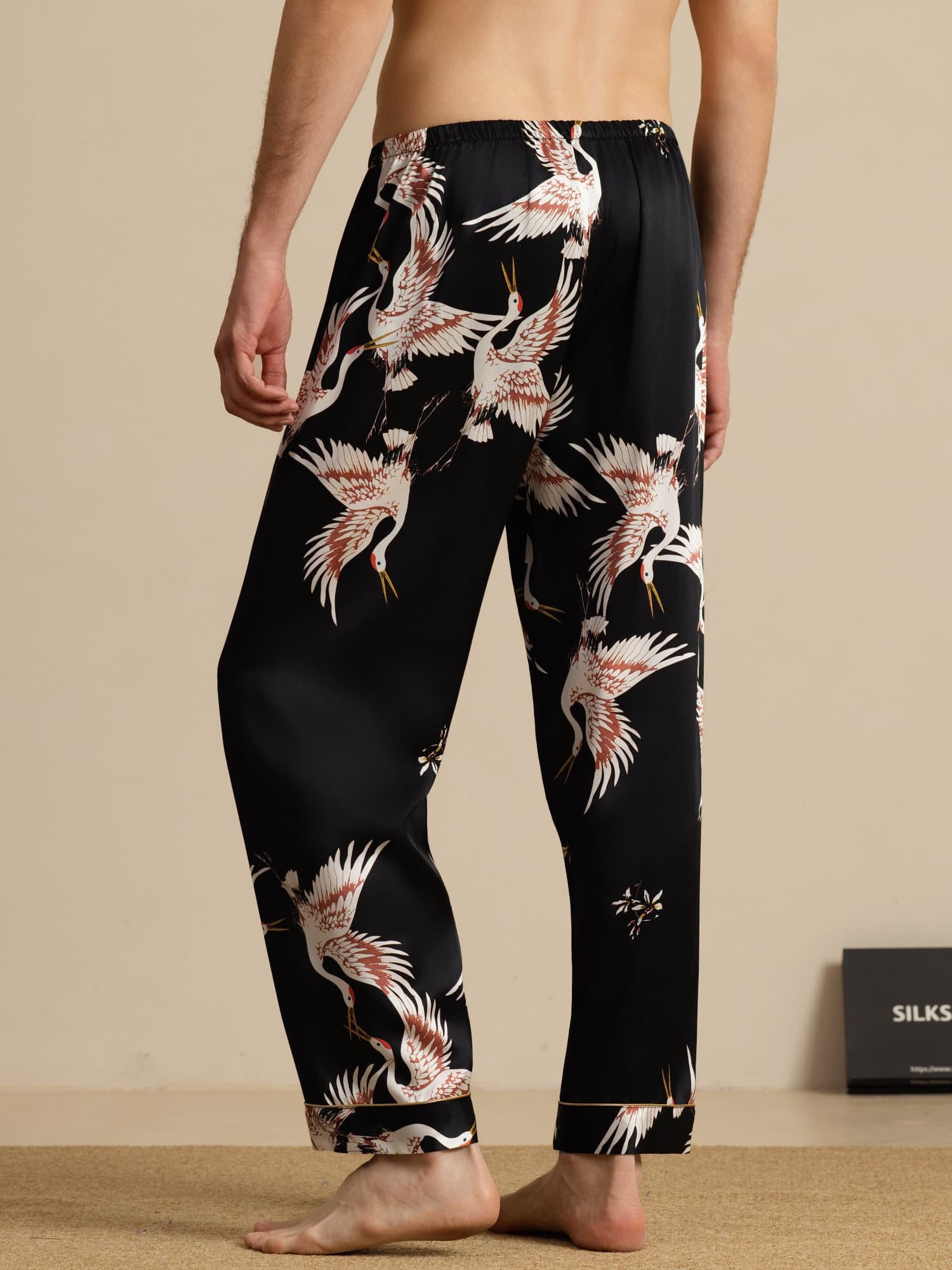 [Nero] SilkSilky-IT 19Momme Mens Sleep Bottoms 002