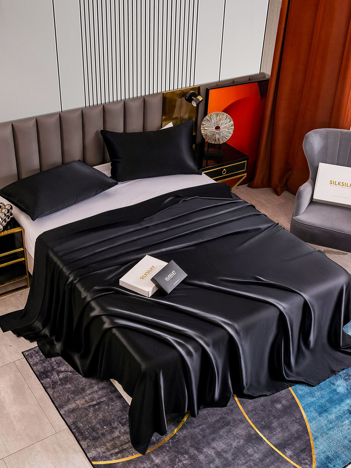 [Nero] SilkSilky-IT 22Momme Seta pura Bedding Set 002