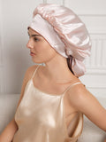 SilkSilky-IT Seta pura Sleep Cap MalvaPallido 008