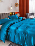 SilkSilky IT 19Momme Seta pura Bedding Set VerdeAcqua 005