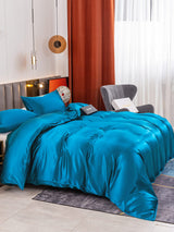 [Verde Acqua] SilkSilky-IT 19Momme Set di biancheria da letto 003