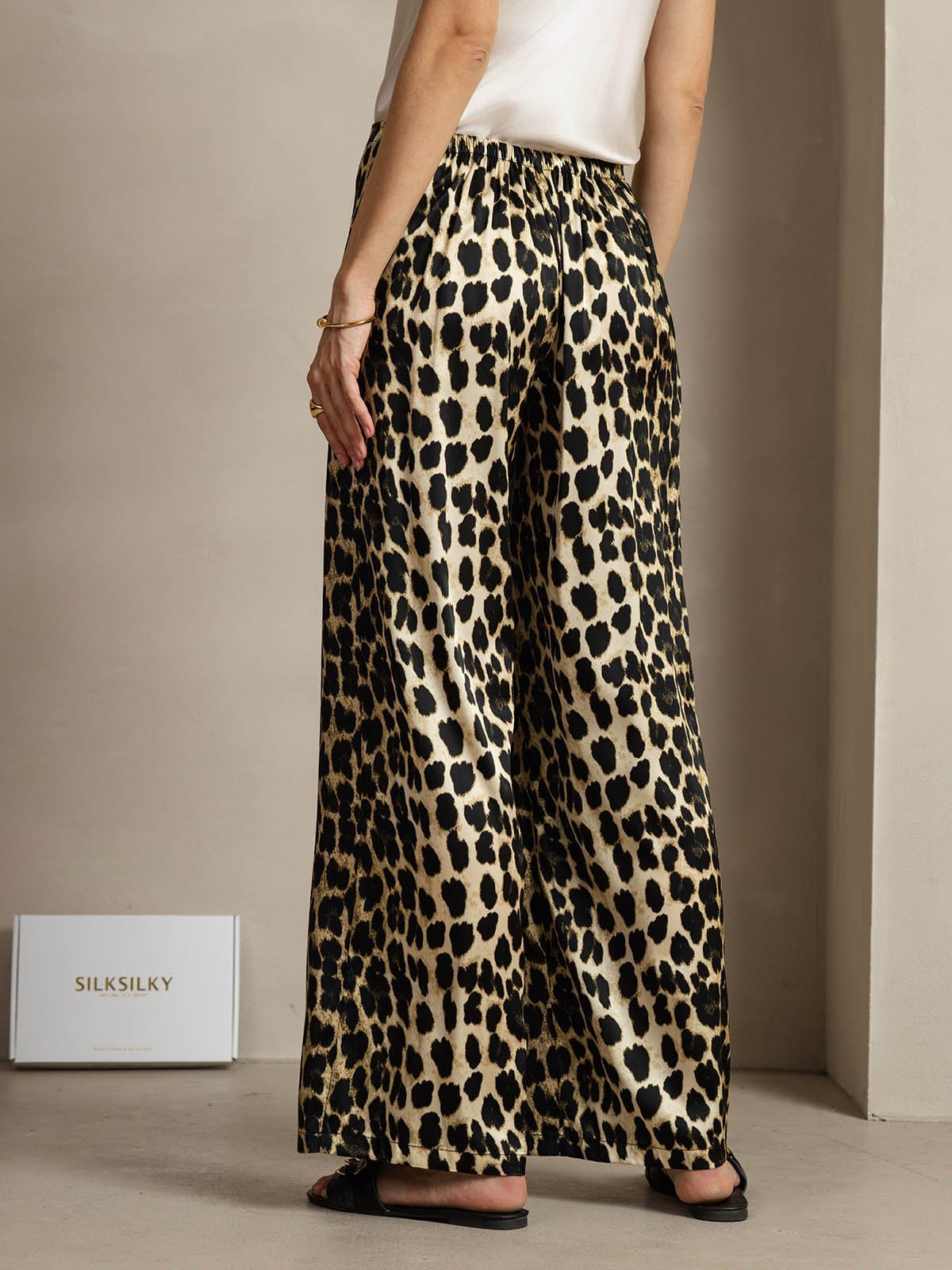 [Leopardo] SilkSilky-IT 19Momme Seta Womens Pants 002