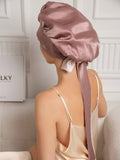 SilkSilky-IT Seta pura Sleep Cap MalvaPallido 002