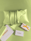 SilkSilky-IT 19Momme Seta pura Pillowcase MentaVerde 008