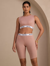 [Rosa] SilkSilky-IT Sleeveless Crew Neck Women's Outfit Sets 001