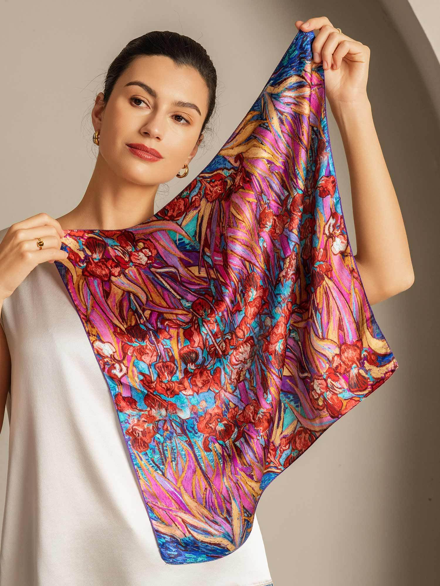 [P095] SilkSilky-IT Seta pura Scarf 005
