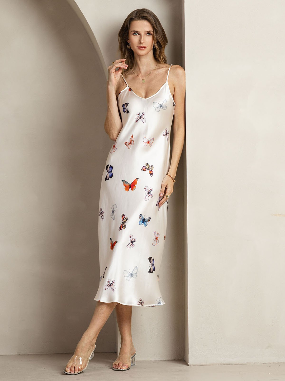 [FarfallaBianca] SilkSilky-IT 19Momme Seta Dress 004