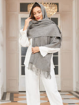 [Grigio] SilkSilky-IT Lana Sciarpa 001