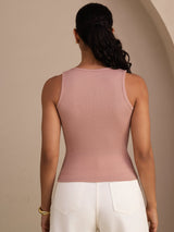 [Rosa] SilkSilky-IT Sleeveless Deep V Neck Cami 002