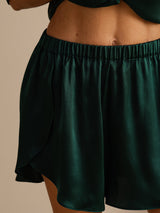 [Verde Scuro] SilkSilky-IT Pantaloncini da donna 007