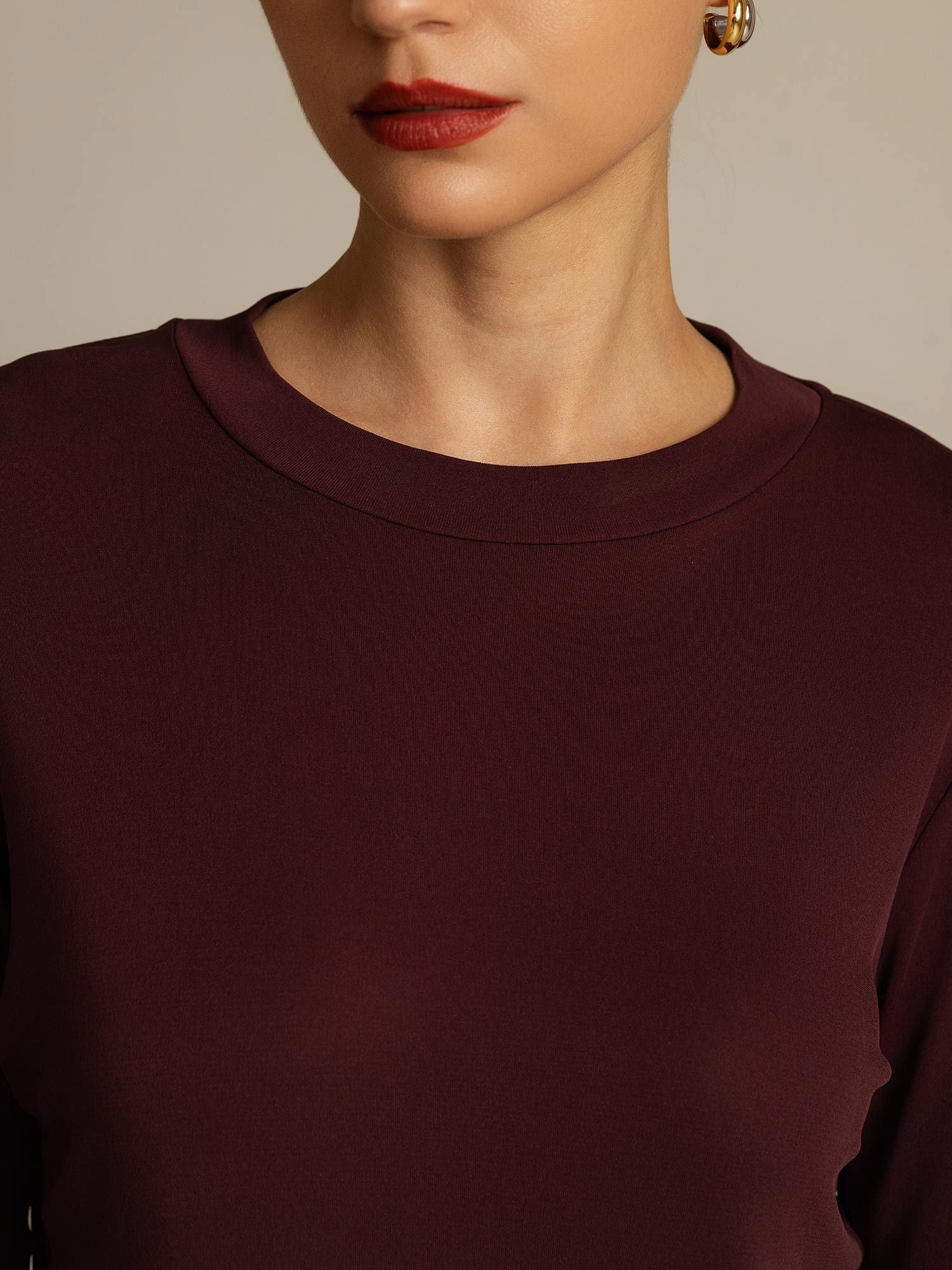 [Vino Windsor] SilkSilky-IT Seta pura Womens T-Shirt 004