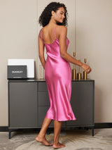 [Rosa Rossa] SilkSilky-IT Sleeveless V Neck Camicia da notte 003