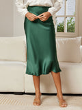 SilkSilky-IT-19Momme-Seta-pura-Skirt-Verde-Scuro-003