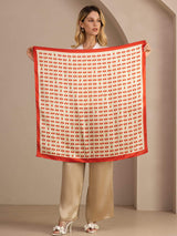 [Ciliegia Beige] SilkSilky-IT Scarf 003