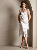 [Beige] SilkSilky-IT Sleeveless Vestiti da donna 001
