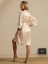 [Champagne] SilkSilky-IT 3/4 Sleeve Vestaglia da donna 002