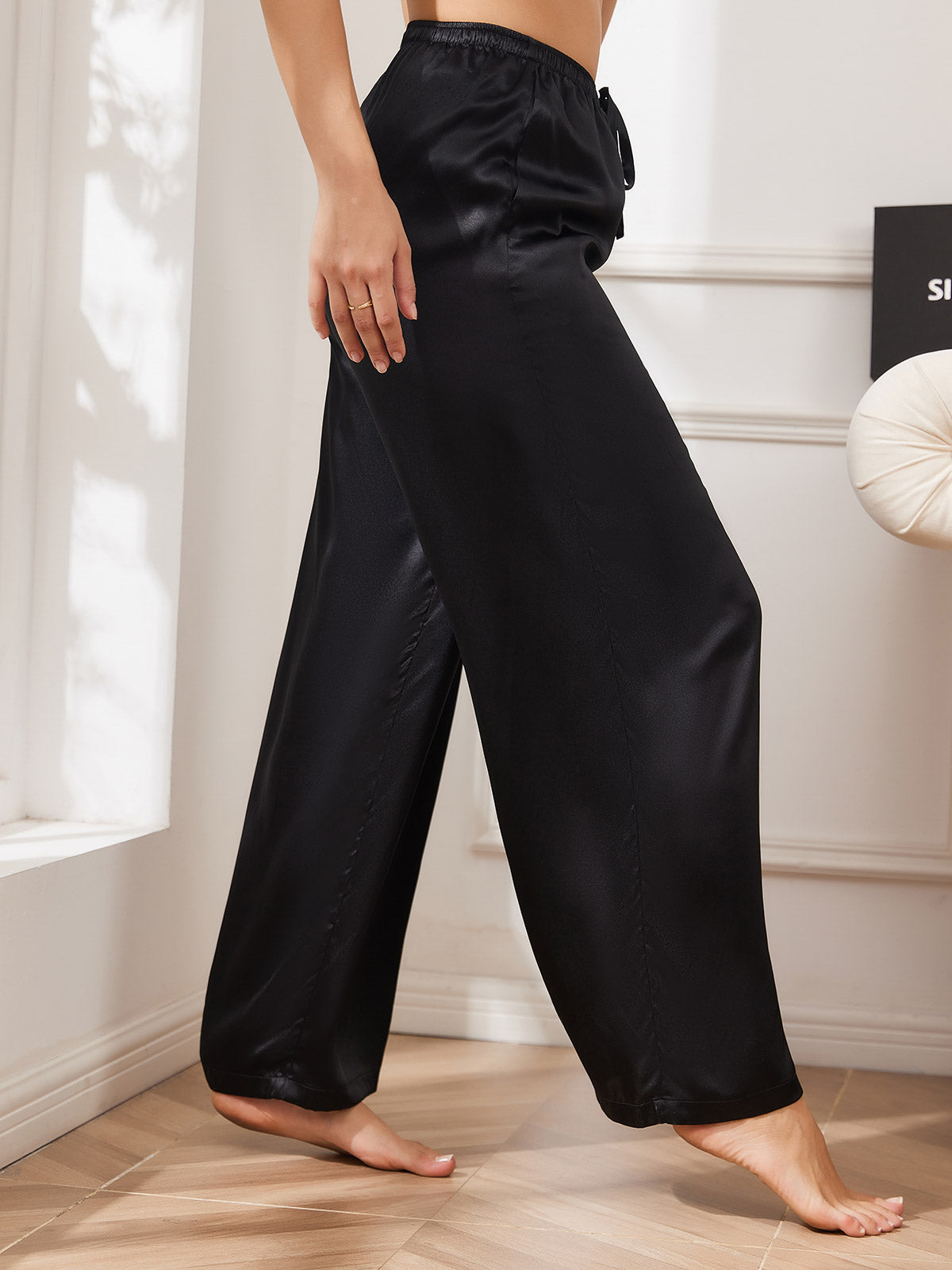 [Nero] SilkSilky-IT Seta pura Womens Pants 003