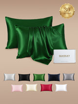 [Verde Scuro] SilkSilky-IT 30Momme Federa 001