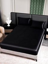 [Nero] SilkSilky-IT 25Momme Set di biancheria da letto 005