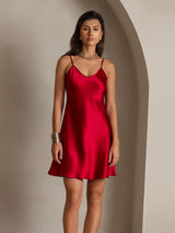 [Vino] SilkSilky-IT Sleeveless V Neck Vestiti da donna 004
