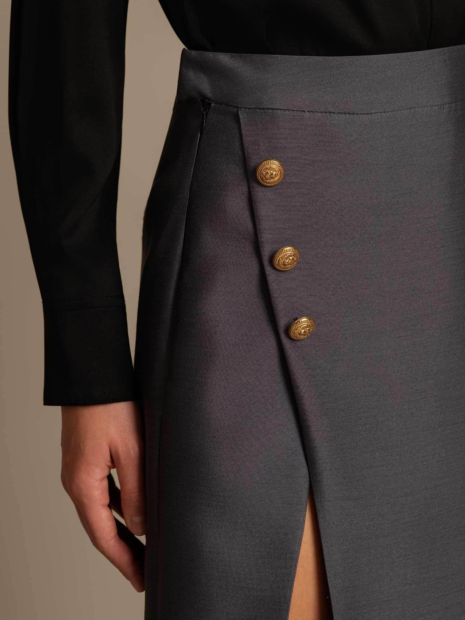 [Grigio] SilkSilky-IT 32Momme Seta Skirt 004,