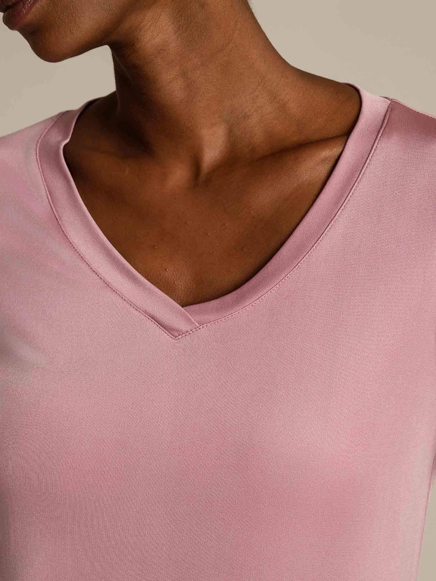 [MalvaPallido] SilkSilky-IT Seta pura Womens T-Shirt 004