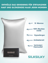 [Argento] SilkSilky-IT 19Momme Seta pura Pillowcase 002