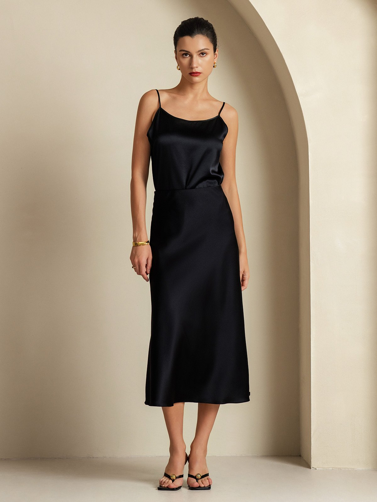 [Nero] SilkSilky-IT 19Momme Seta pura Womens Outfit Sets 007,