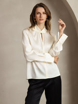 [Avorio] SilkSilky-IT 19Momme Seta Womens Shirt 003