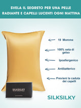 [Champagne] SilkSilky-IT 19Momme Seta pura Pillowcase 003