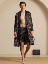 [Catena Nera] SilkSilky-IT Long Sleeve Pigiami da uomo 008
