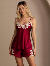 [Vino] SilkSilky-IT Sleeveless V Neck Set di Bretelle 001