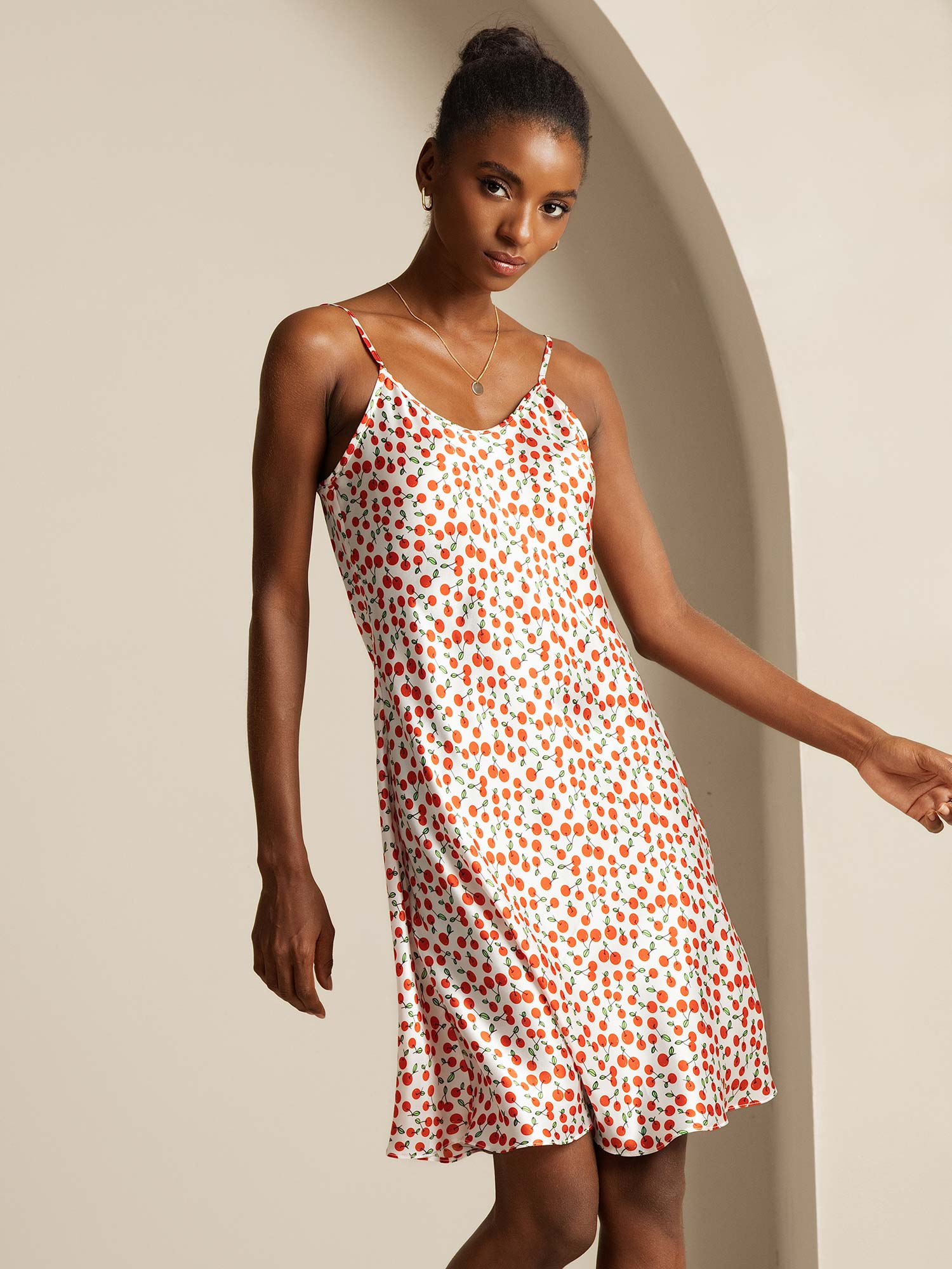 [Ciliegia] SilkSilky-IT Seta pura Dress 005,