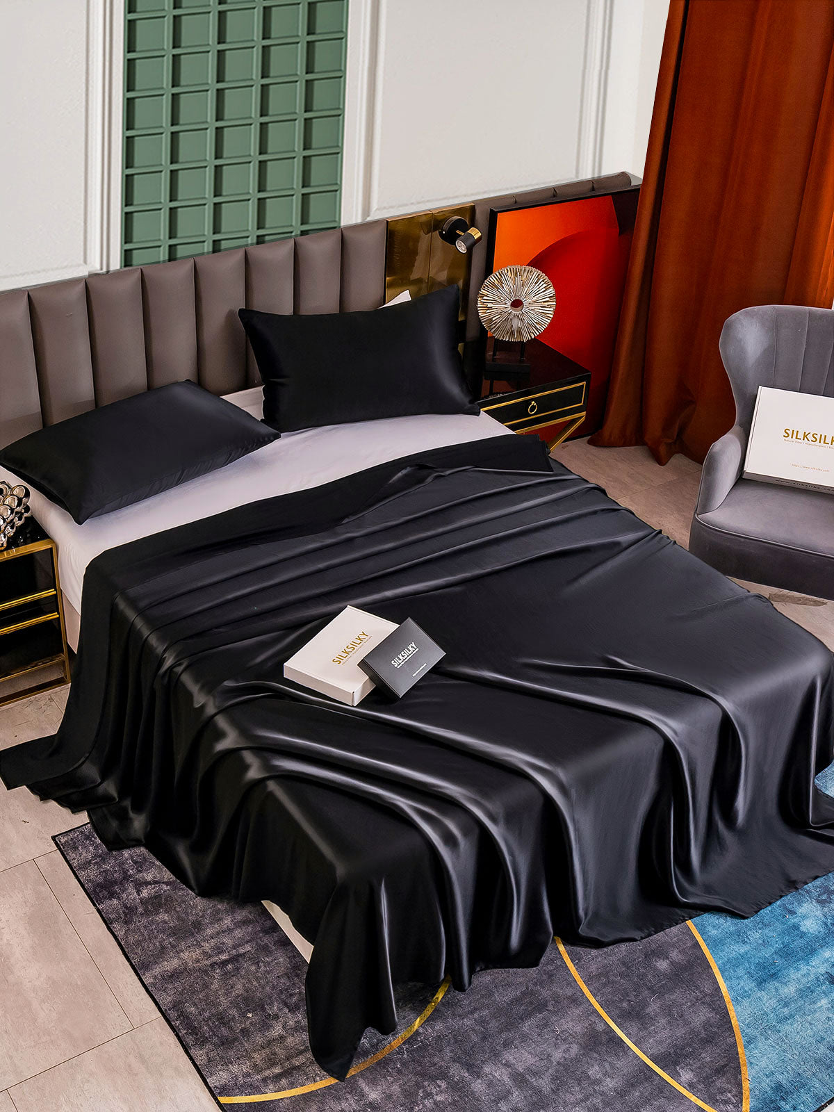 [Nero] SilkSilky-IT 25Momme Seta pura Bedding Set 002