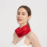 SilkSilky IT Seta pura Scarf Rosso 003