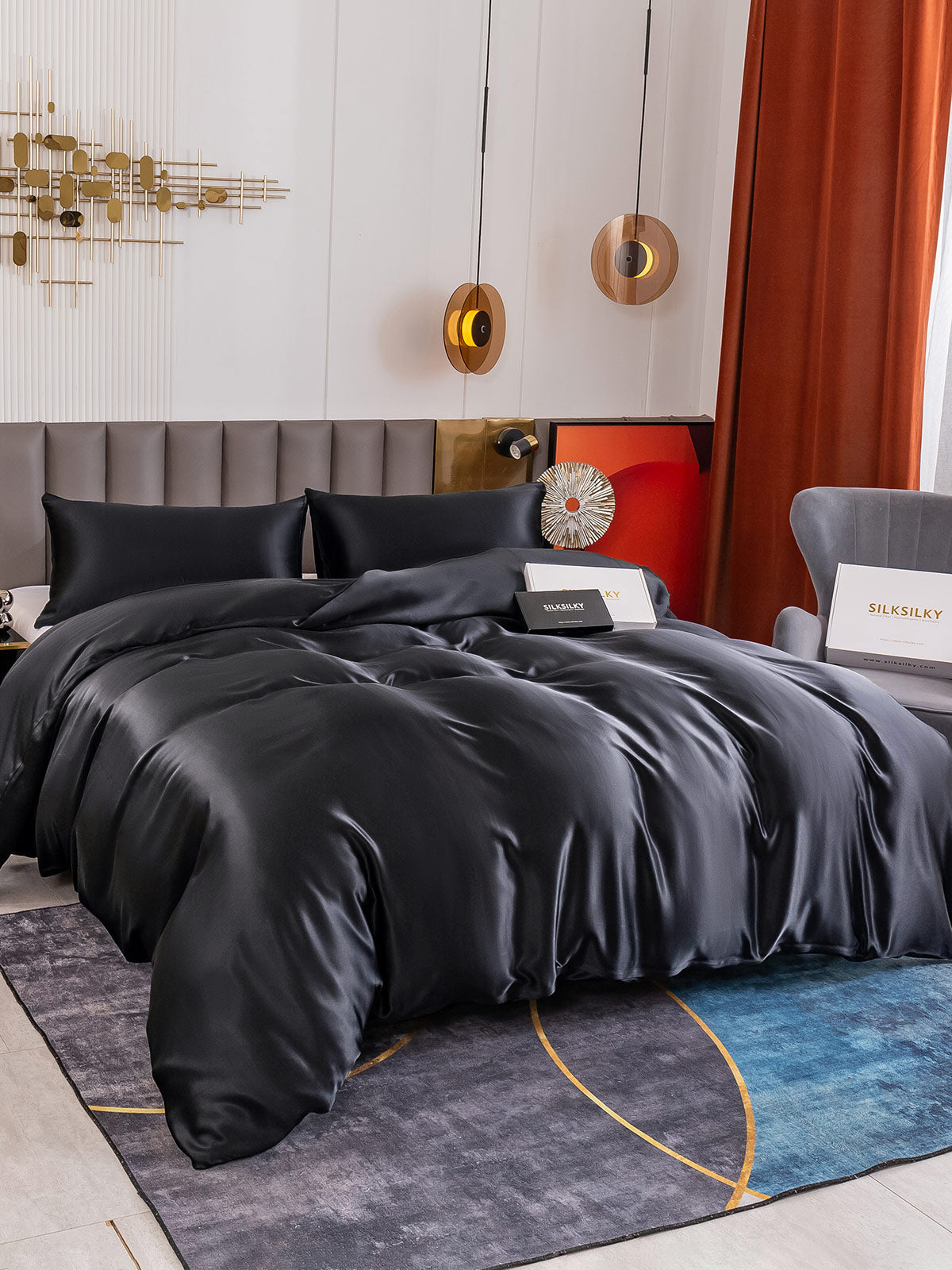 [Nero] SilkSilky-IT 19Momme Seta pura Bedding Set 003