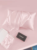 SilkSilky-IT 19Momme Seta pura Pillowcase Rosa 007