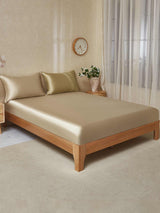 [Beige+Cachi] SilkSilky-IT 19Momme Set di biancheria da letto 001