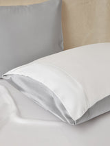 [GrigioChiaro+Bianco] SilkSilky-IT 22Momme Set di biancheria da letto 003