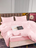 SilkSilky IT 22Momme Seta pura Bedding Set Rosa 004