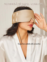 [Beige] SilkSilky-IT Mascherina da Notte 005