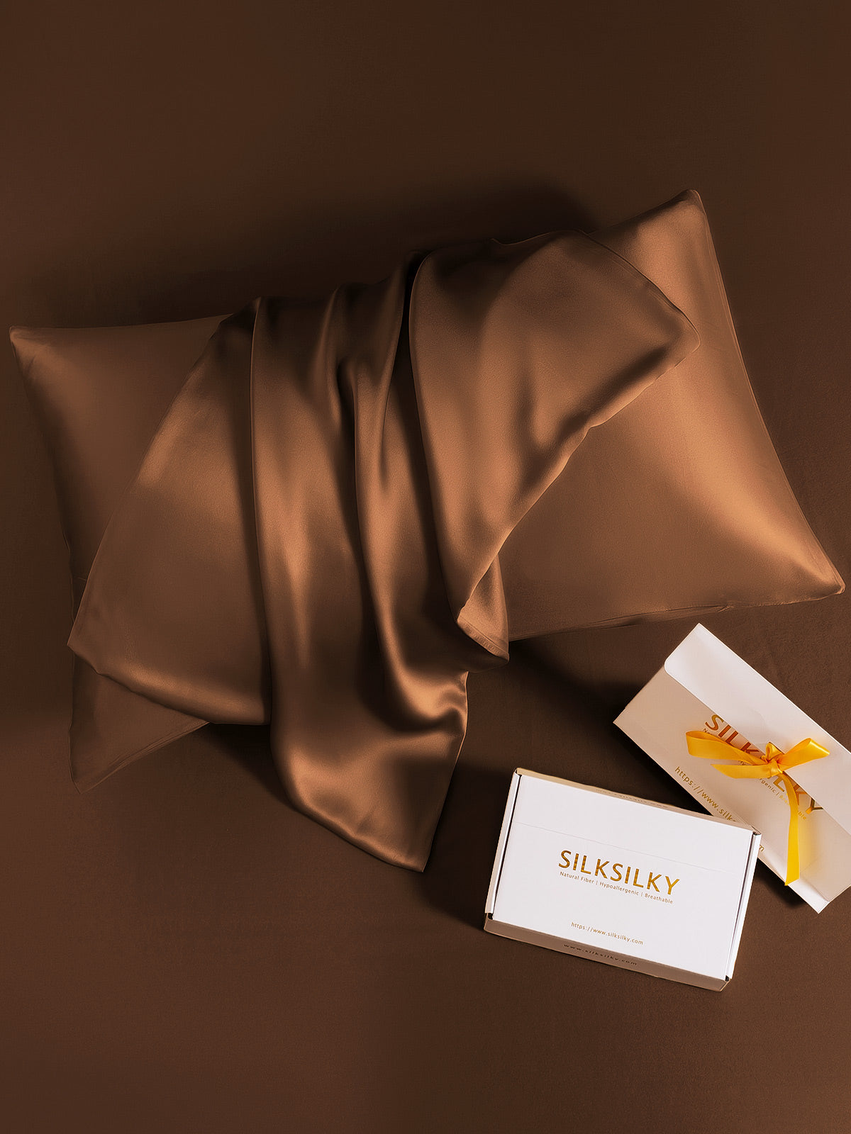 [Caffè] SilkSilky-IT 19Momme Seta pura Pillowcase 005