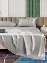 [Argento] SilkSilky-IT 25Momme Set di biancheria da letto 006
